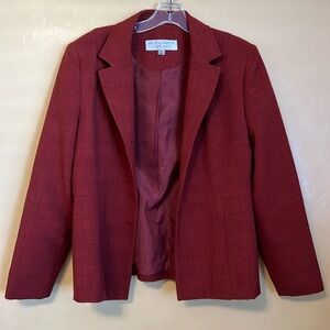 Pert a porter petite suits brick red blazer